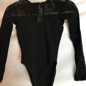 Harley-Davidson Lace & Lycra Bodysuit Top XS P
